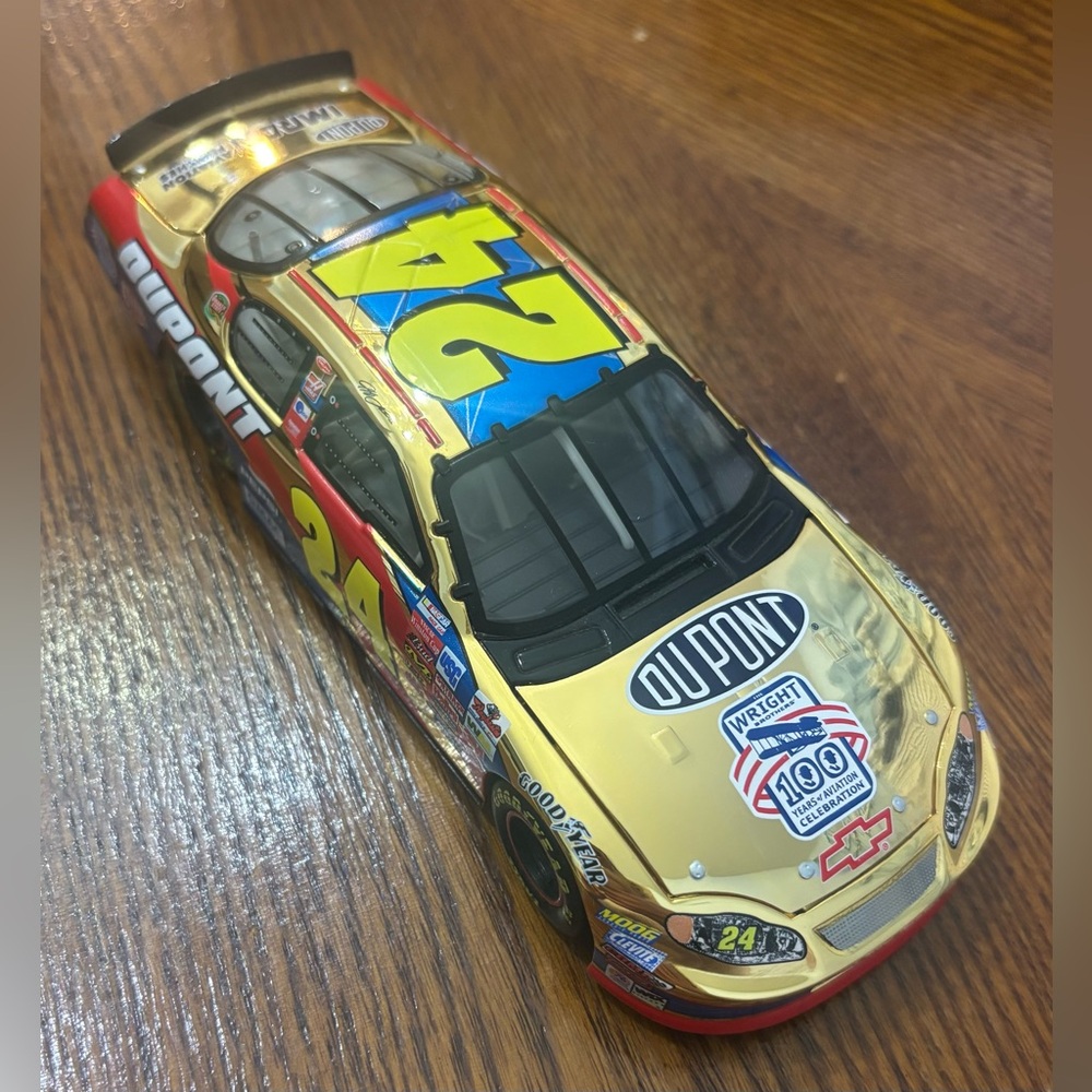 Jeff Gordon #24 Gold Plated Car 1:24 Scale